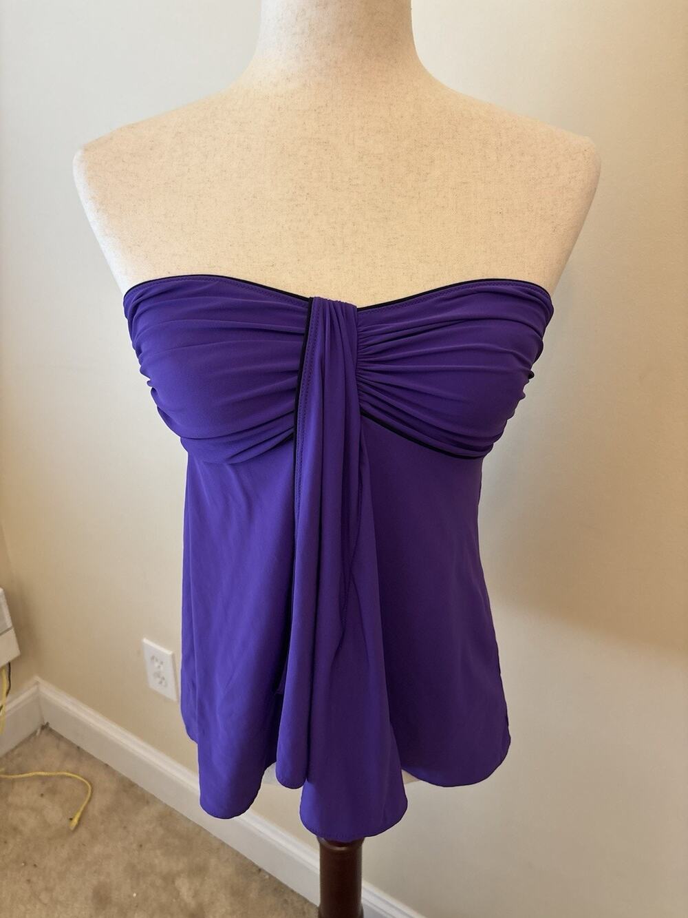 Gotex Y2K Purple Swim-Top Strapless Size 6/36